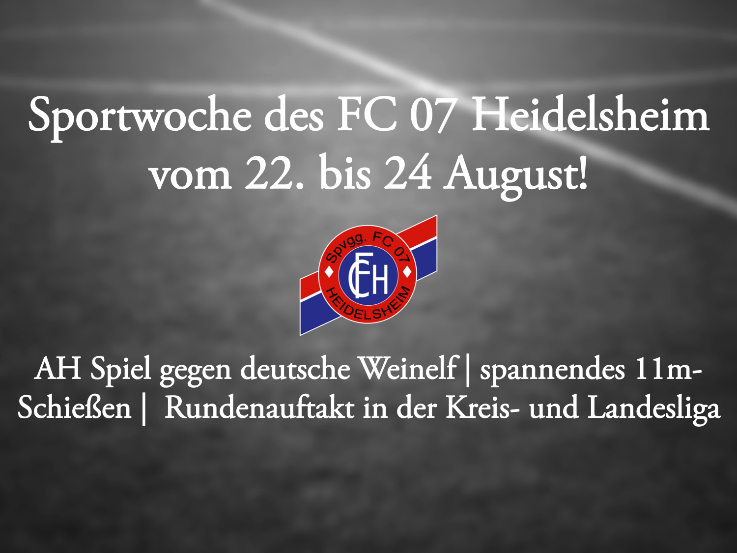 Read more about the article Sportwoche vom 22. bis 24. August 2015!
