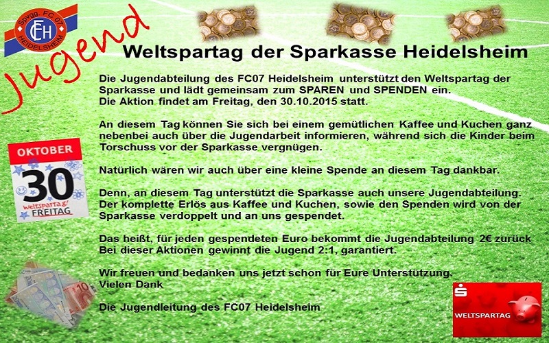 You are currently viewing Weltspartag der Sparkasse Heidelsheim