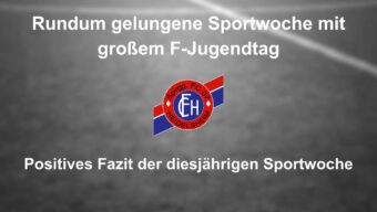 Rundum gelungene Sportwoche des FC 07 Heidelsheim mit großem F-Juniorentag: