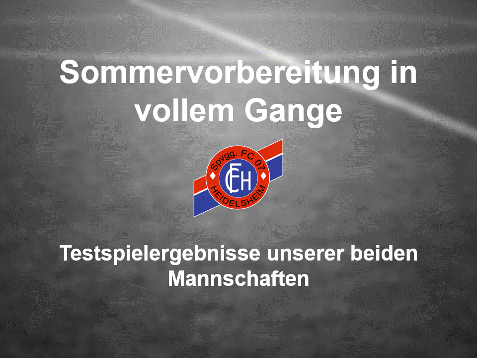 You are currently viewing Testspielergebnisse Sommer 2016/2017