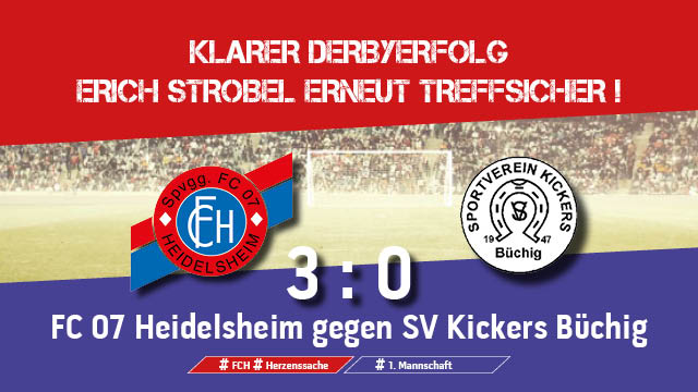 You are currently viewing Klarer Derbyerfolg, Erich Strobel erneut treffsicher!