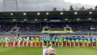 Junioren des FC 07 Heidelsheim laufen mit 2.-Liga-Profis auf