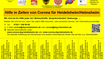 FC Heidelsheim unterstützt Nachbarschaftshilfe!