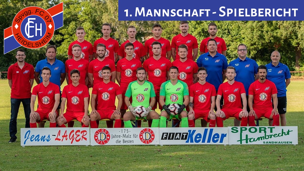 You are currently viewing FCH mühelos eine Runde weiter! FC 07 Heidelsheim – 1. FC 08 Birkenfeld 5:1 (3:1)