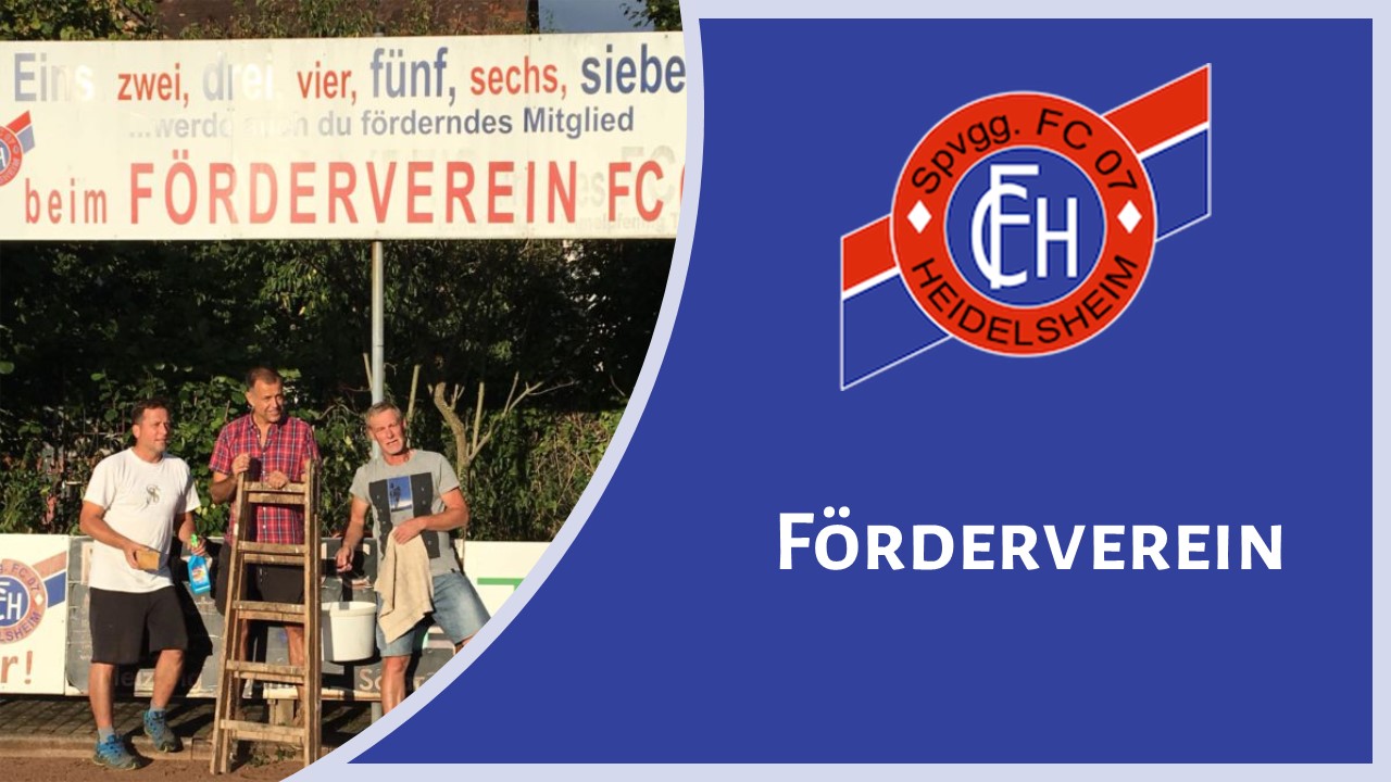 You are currently viewing Neues vom Förderverein FC 07 Heidelsheim