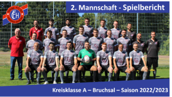 2. Mannschaft des FC 07 Heidelsheim steht im Kreispokalhalbfinale!