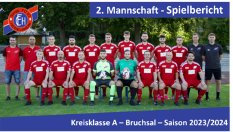 Auftaktsieg zum Saisonstart! SV 62 Bruchsal – FC 07 Heidelsheim II 0:1 (0:0)