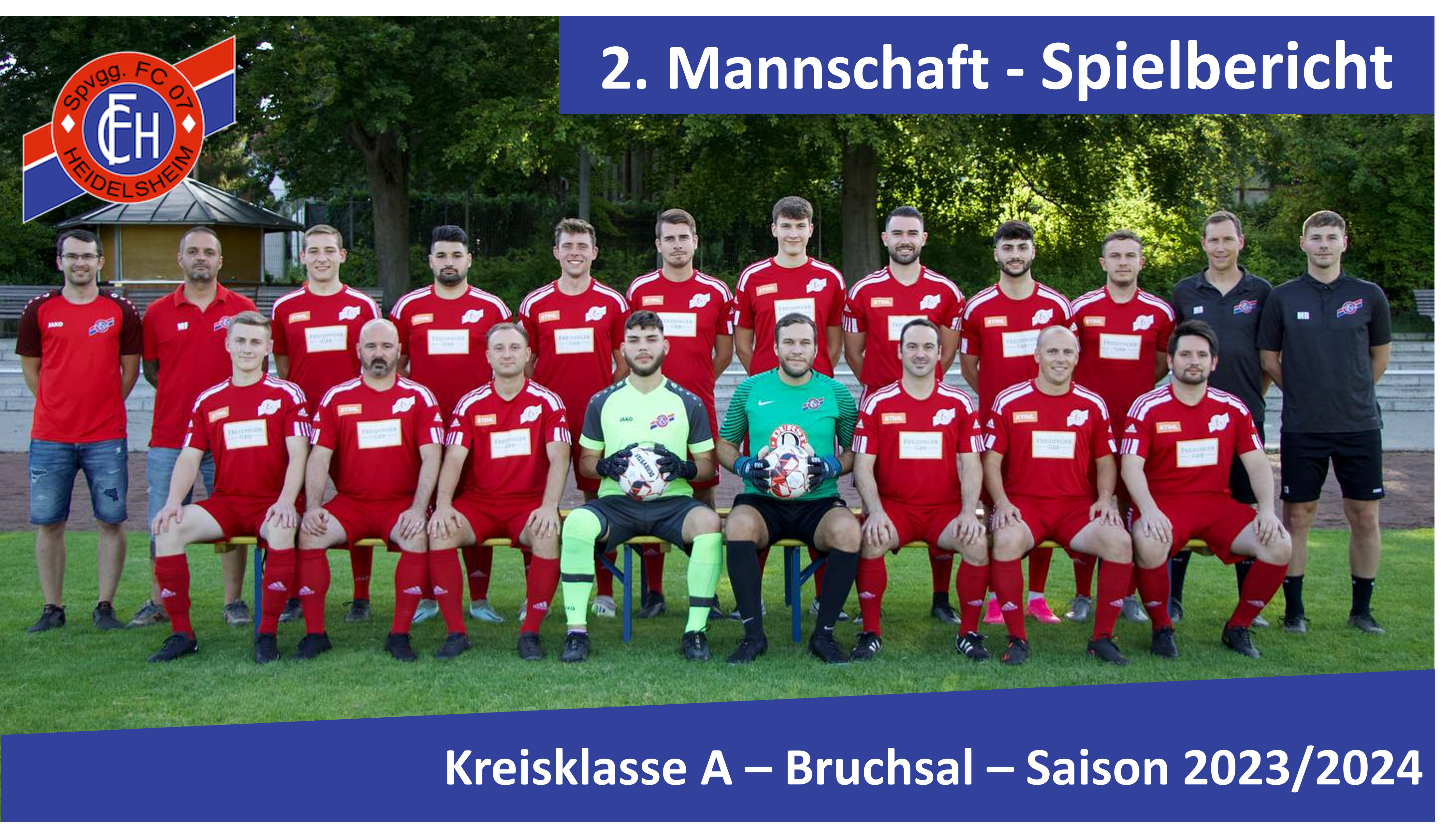 You are currently viewing 2. Mannschaft steht in der dritten Kreispokalrunde! FC 07 Heidelsheim 2 – SV 62 Bruchsal 3:0 (0:0):
